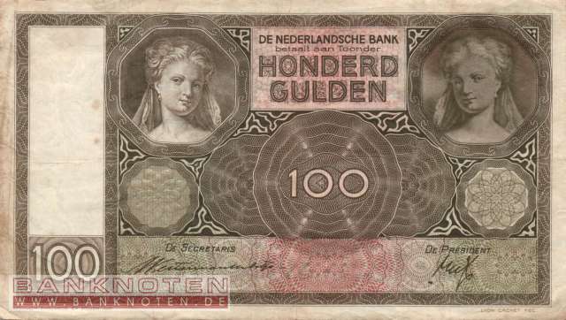 Niederlande - 100  Gulden - Ersatzbanknote (#051bR-39_F)
