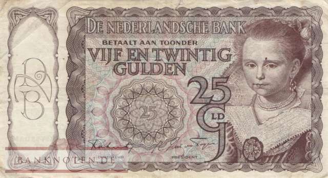 Niederlande - 25  Gulden (#060-43_VG)