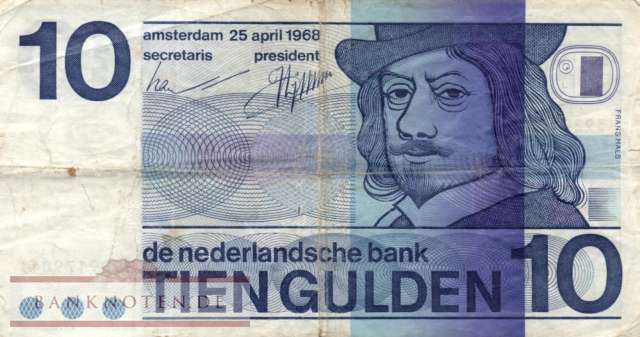 Niederlande - 10  Gulden (#091b_F)