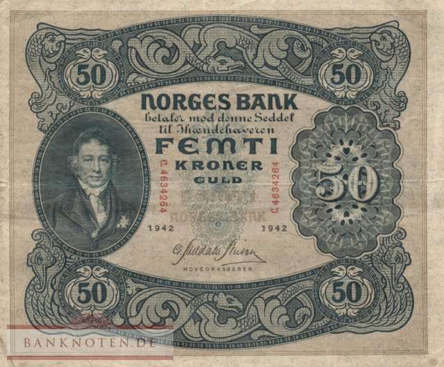 Norwegen - 50  Kroner (#009d-42_F)