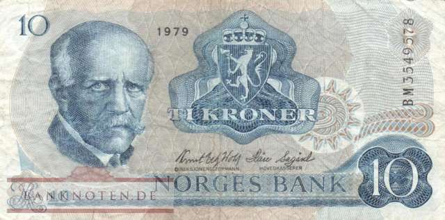 Norwegen - 10  Kroner (#036c-79_F)