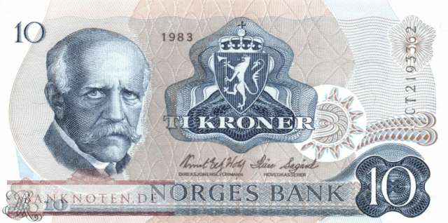 Norwegen - 10  Kroner (#036c-83_UNC)