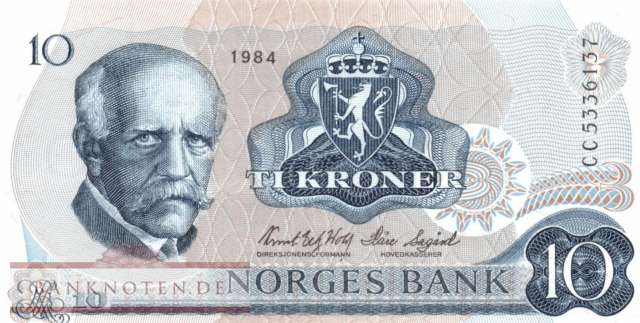 Norway - 10  Kroner (#036c-84_UNC)