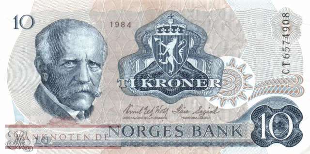 Norwegen - 10  Kroner (#036c-84_VF)