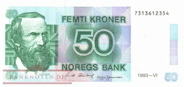 Norway - 50  Kroner (#042e-93_UNC)