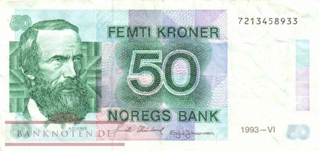 Norwegen - 50  Kroner (#042e-93_VF)