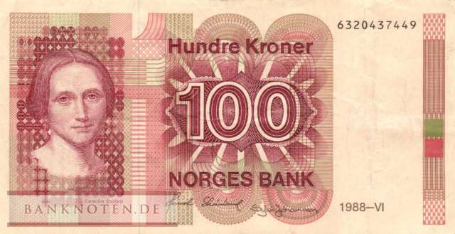 Norwegen - 100  Kroner (#043d-88_VF)