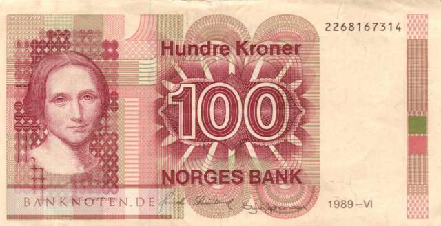 Norwegen - 100  Kroner (#043d-89_VF)