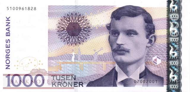 Norwegen - 1.000  Kroner (#052a_UNC)