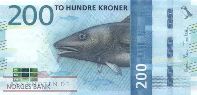 Norwegen - 200  Kroner (#055_UNC)