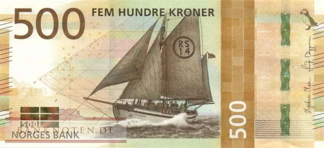 Norway - 500  Kroner (#056_UNC)