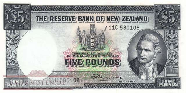 New Zealand - 5  Pounds (#160d_AU)