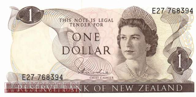 New Zealand - 1  Dollar (#163d_UNC)