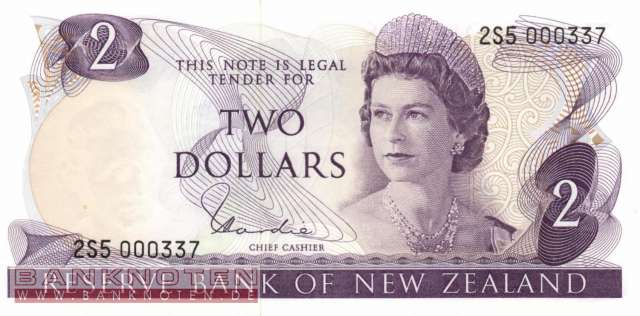 Neuseeland - 2  Dollars (#164d_UNC)