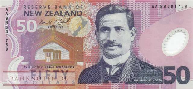 New Zealand - 50  Dollars (#188a-99_UNC)