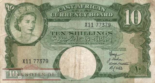 Ostafrika - 10  Shillings (#038_F)