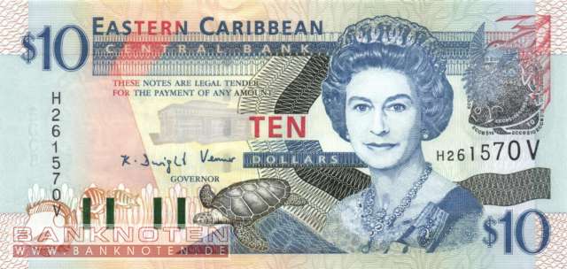 St. Vincent - 10  Dollars (#043v_UNC)