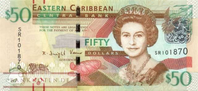 Eastern Caribean States - 50  Dollars (#054b_UNC)