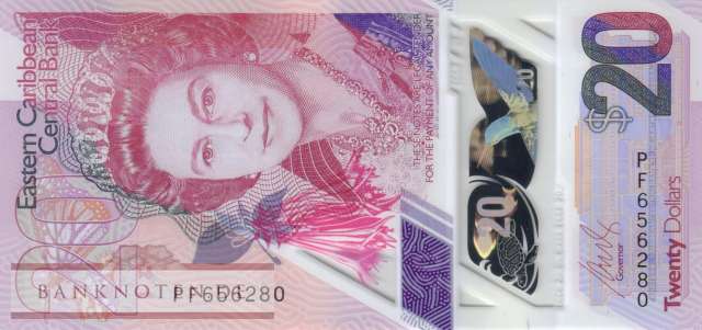 Eastern Caribean States - 20  Dollars (#058_UNC)