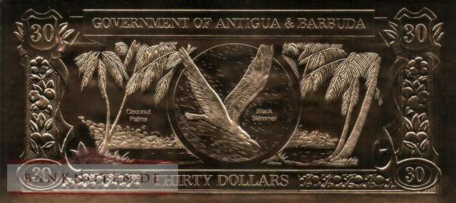 Eastern Caribean States - 30  Dollars (#CS02g_UNC)