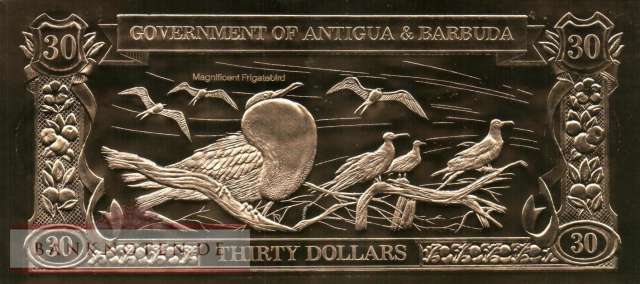 Eastern Caribean States - 30  Dollars (#CS02k_UNC)