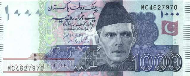 Pakistan - 1.000  Rupees (#050l-U1_UNC)