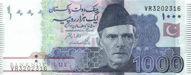 Pakistan - 1.000  Rupees (#050o_UNC)
