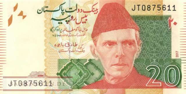 Pakistan - 20  Rupees (#055k-U2_UNC)