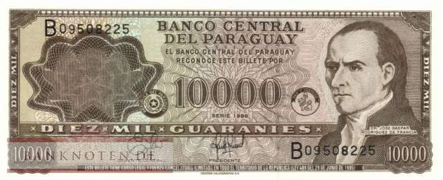 Paraguay - 10.000  Guaranies (#216a_UNC)