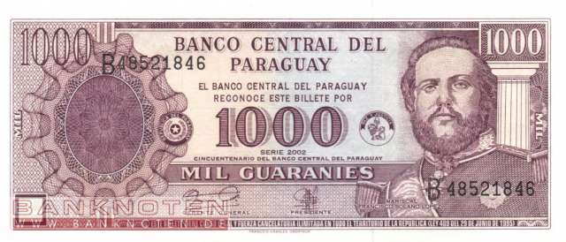 Paraguay - 1.000  Guaranies (#221_UNC)