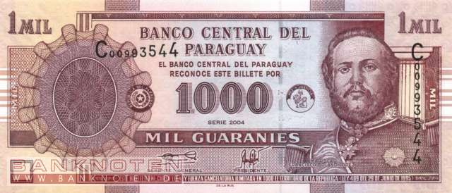 Paraguay - 1.000  Guaranies (#222a_UNC)