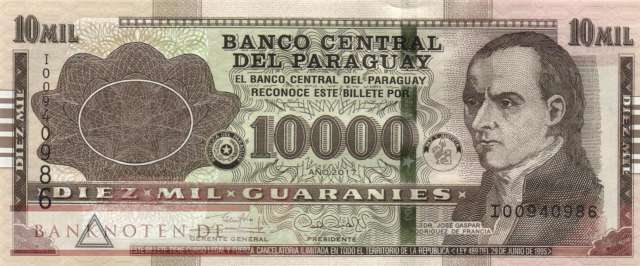 Paraguay - 10.000  Guaranies - series I (#224g_UNC)