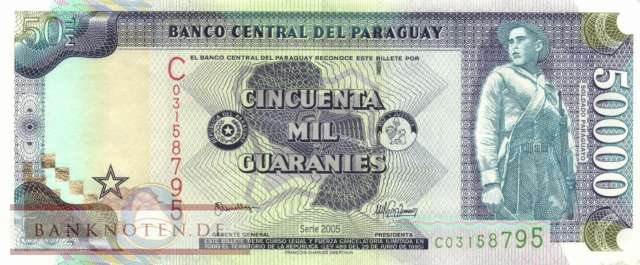 Paraguay - 50.000  Guaranies - Series C (#225A_AU)