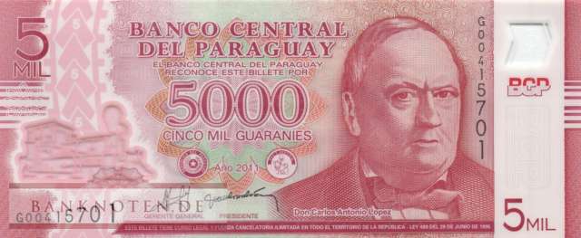 Paraguay - 5.000  Guaranies (#234a_UNC)