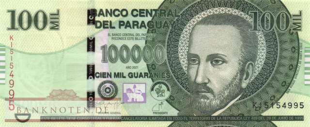 Paraguay - 100.000  Guaranies (#240d_UNC)