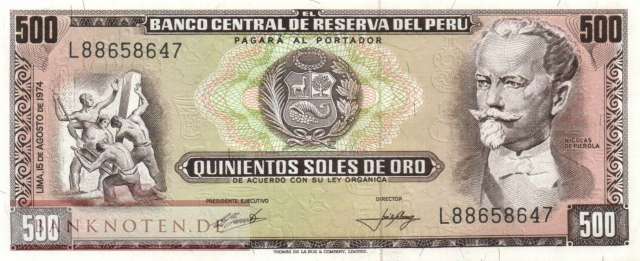 Peru - 500  Soles de Oro (#104c-7408_UNC)