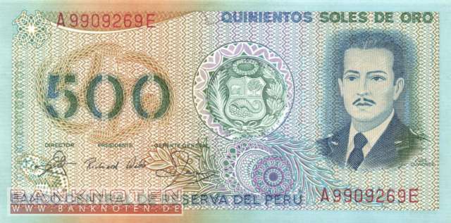 Peru - 500  Soles de Oro (#125A_UNC)