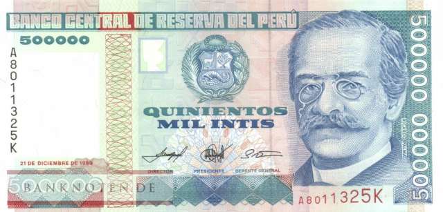 Peru - 500.000  Intis (#147_UNC)