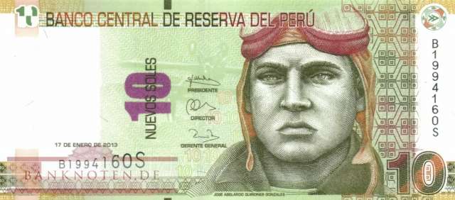 Peru - 10  Nuevos Soles (#187_UNC)