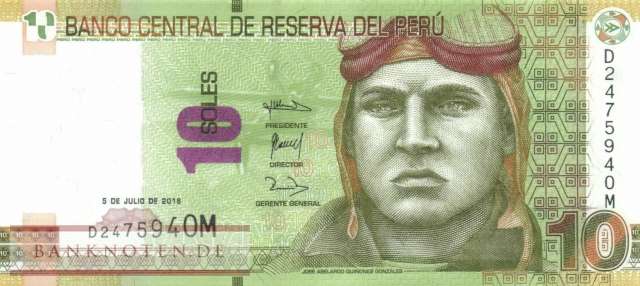 Peru - 10  Soles (#192b_UNC)