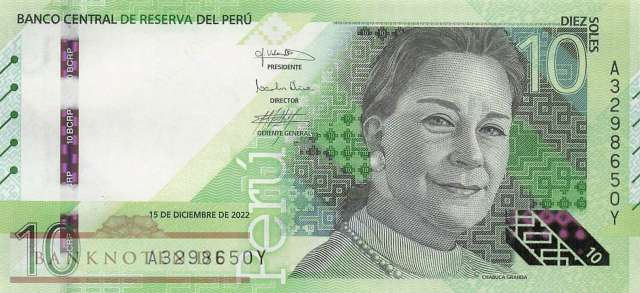 Peru - 10  Soles (#196b_UNC)