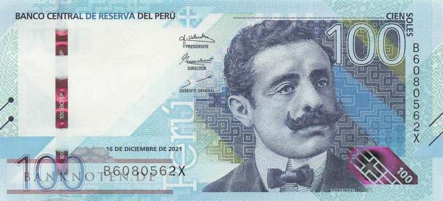 Peru - 100  Soles (#199b_UNC)
