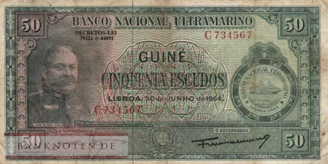 Portugiesisch Guinea - 50  Escudos (#040a_F)