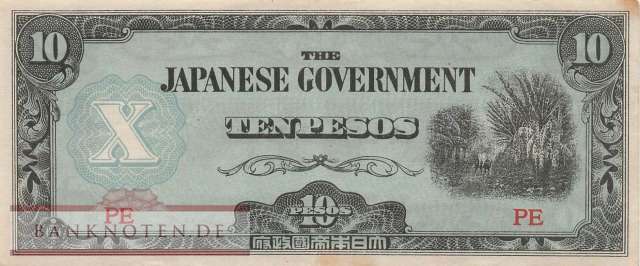 Philippinen - 10  Pesos (#108a_VF)