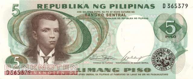 Philippines - 5  Piso (#143a_UNC)