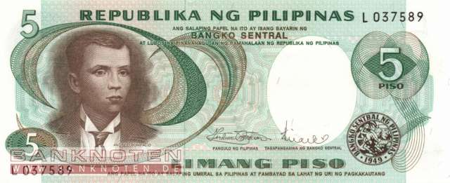 Philippines - 5  Piso (#143b_UNC)