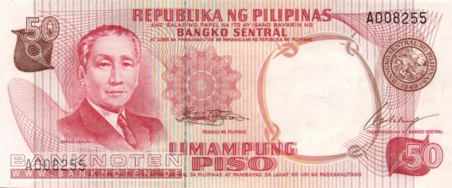 Philippinen - 50  Piso (#146a_UNC)