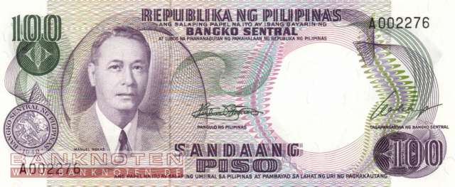 Philippines - 100  Piso (#147a_UNC)