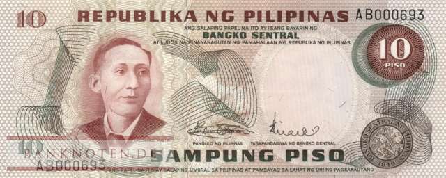 Philippines - 10  Piso (#149a_UNC)