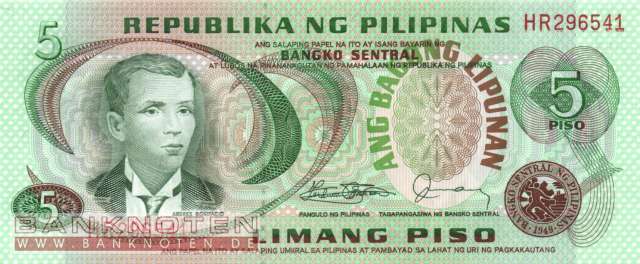 Philippinen - 5  Piso (#160d_UNC)